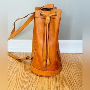 Vintage Genuine Leather Craft  Satchel Lined Large